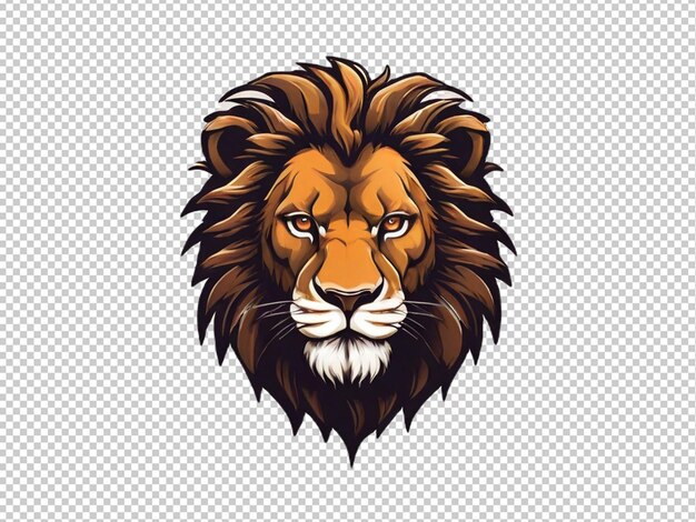 PSD psd d'un logo à tête de lion