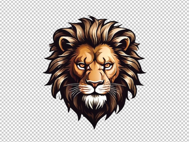PSD psd d'un logo à tête de lion