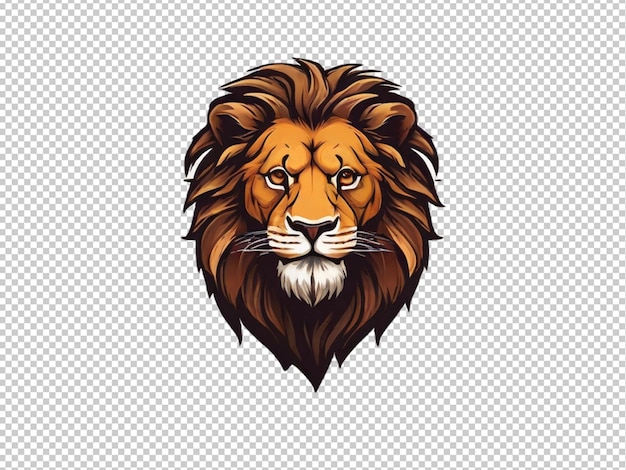 PSD psd d'un logo à tête de lion