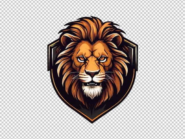 PSD psd d'un logo à tête de lion