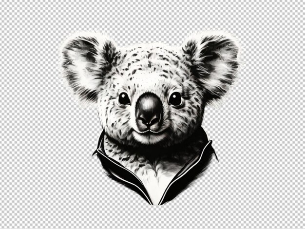 PSD psd de un logotipo en 3d de un koala