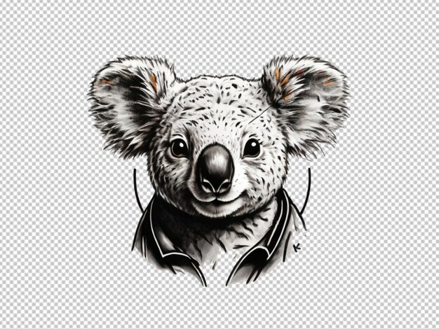 PSD psd de un logotipo en 3d de un koala