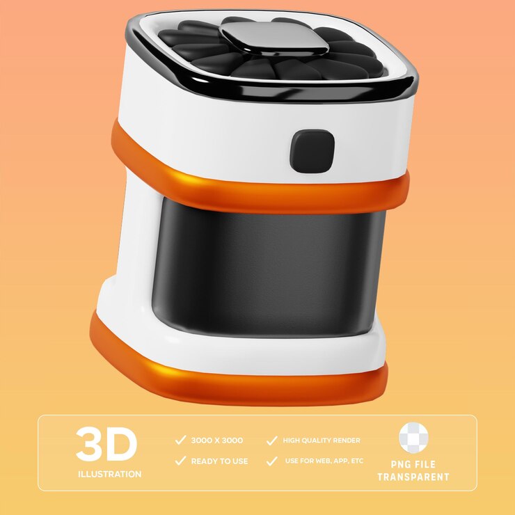 PSD psd-luftreiniger 3d-bild