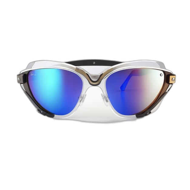 PSD psd de lunettes sur fond blanc