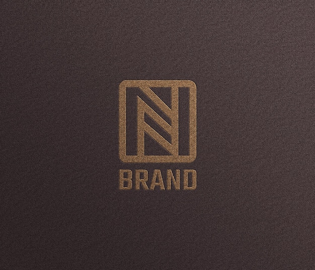 PSD Luxus-Logo-Mockup-Vorlage