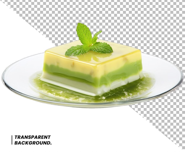 PSD psd macha pudding jelly isolado