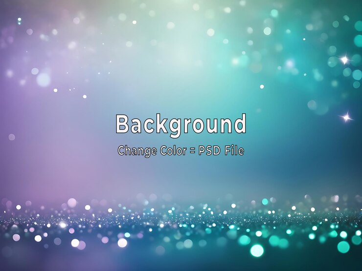 PSD psd magical sparkling bokeh fondo en tonos teal y púrpura diseño azul brillante