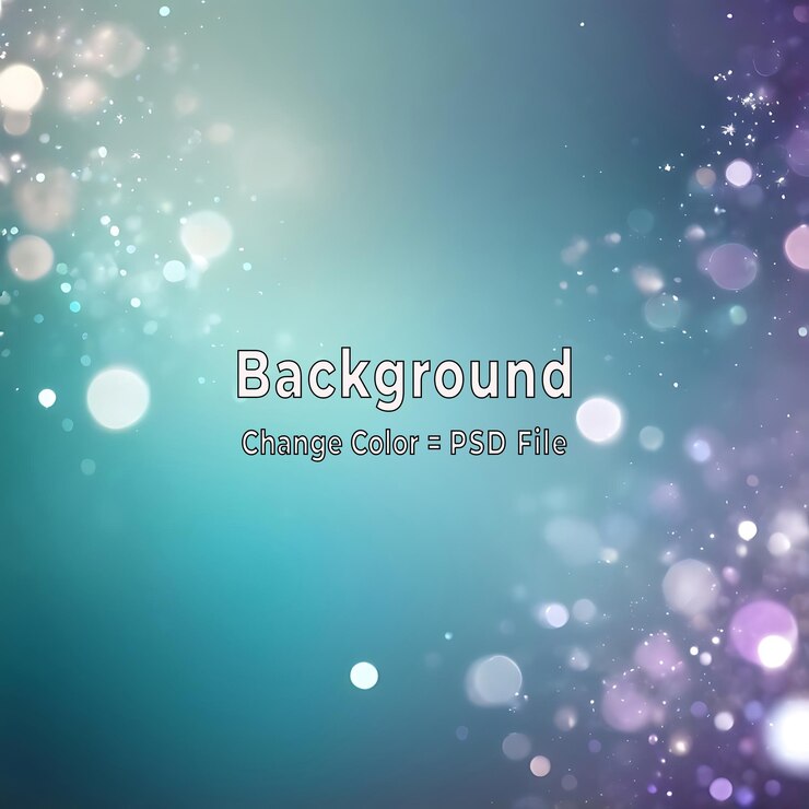 PSD psd magical sparkling bokeh fondo en tonos teal y púrpura diseño azul brillante
