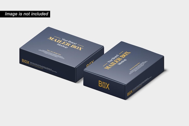 PSD Mailer Box Mockup