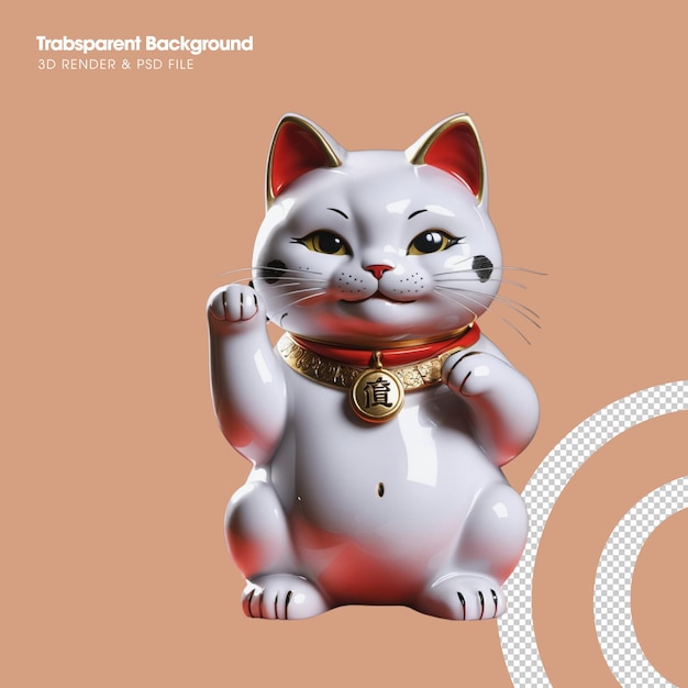 PSD psd maneki neko isolado