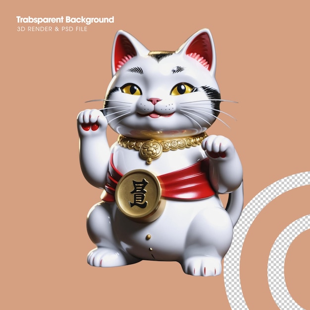 Psd maneki neko isoliert