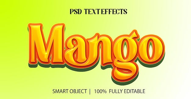 PSD-Mango-bearbeitbare Texteffekte