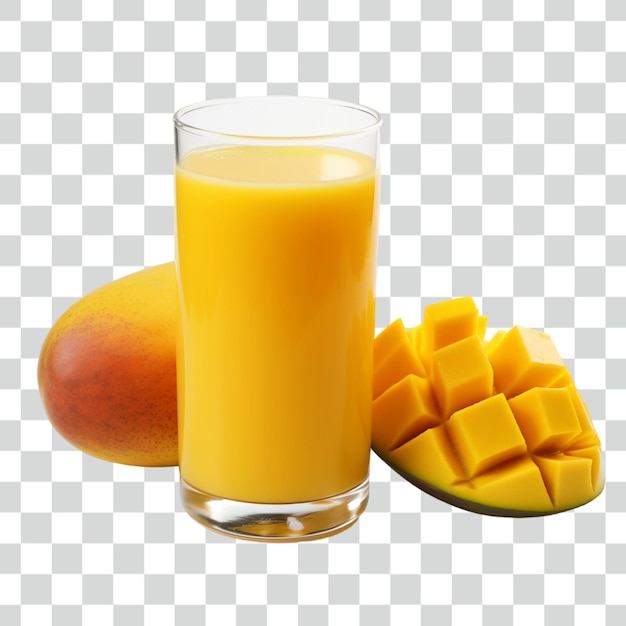 Psd mango juice transparent background