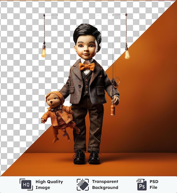 PSD psd avec marionnette photographique réaliste transparente de puppeteer_s