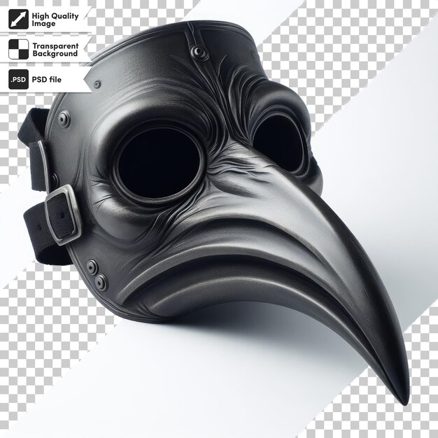 PSD psd la máscara del médico de la plaga en fondo transparente con capa de máscara editable