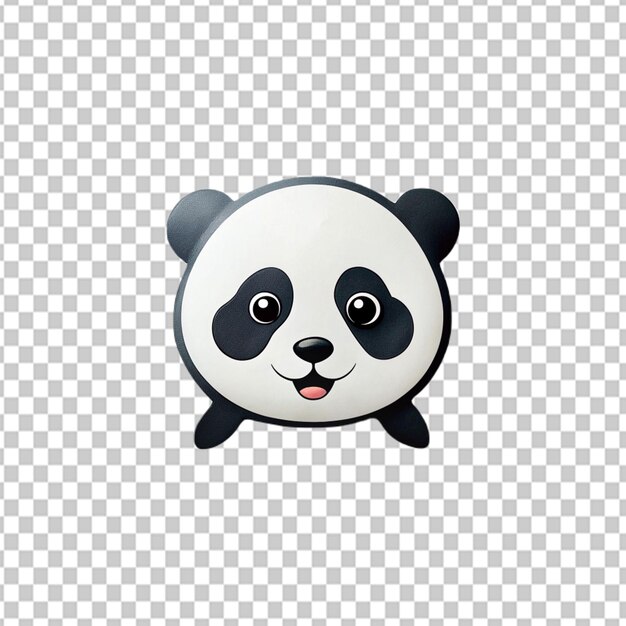 PSD psd de una mascota con un lindo logotipo de panda en un fondo transparente