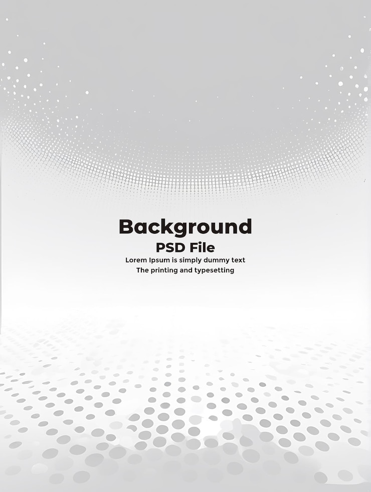 PSD psd medio tono fondo blanco gris puntos tecnología de textura de fondo blanco abstracto