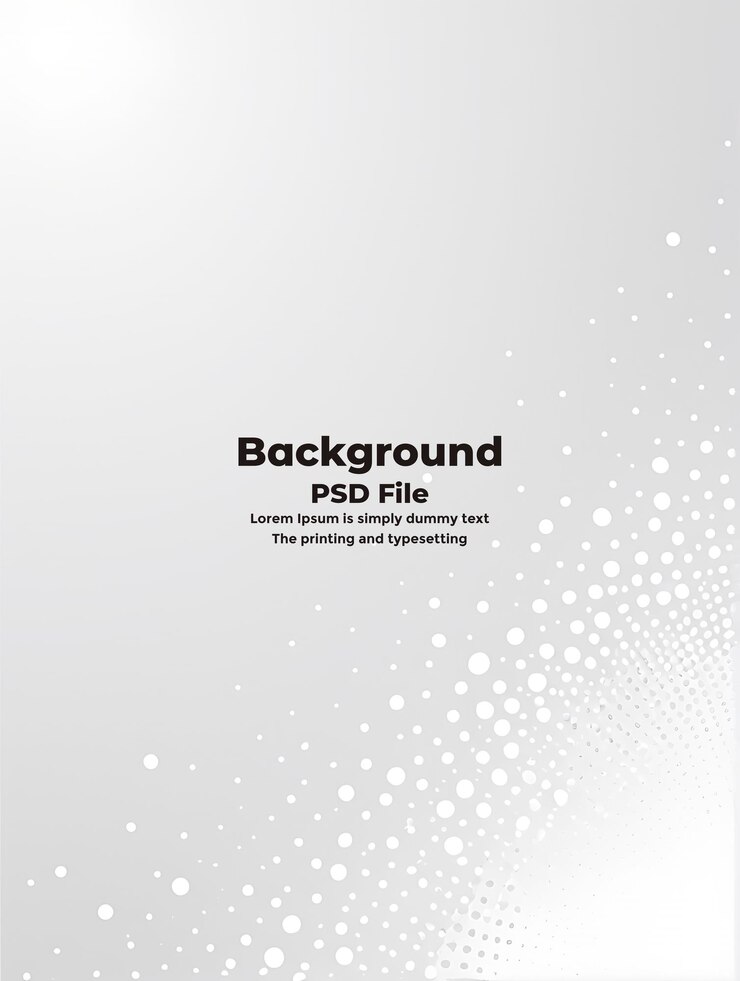 PSD psd medio tono fondo blanco gris puntos tecnología de textura de fondo blanco abstracto