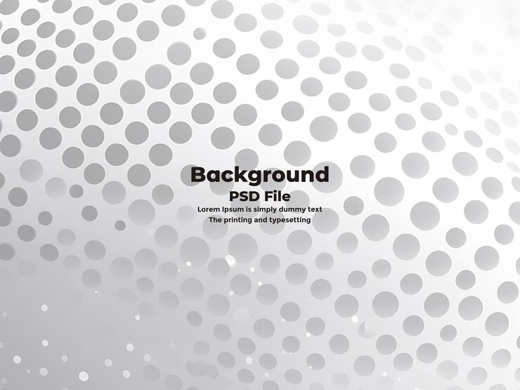 PSD psd medio tono fondo blanco gris puntos tecnología de textura de fondo blanco abstracto