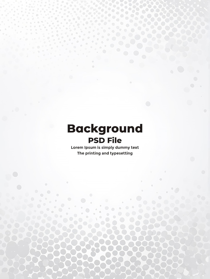 PSD psd medio tono fondo blanco gris puntos tecnología de textura de fondo blanco abstracto