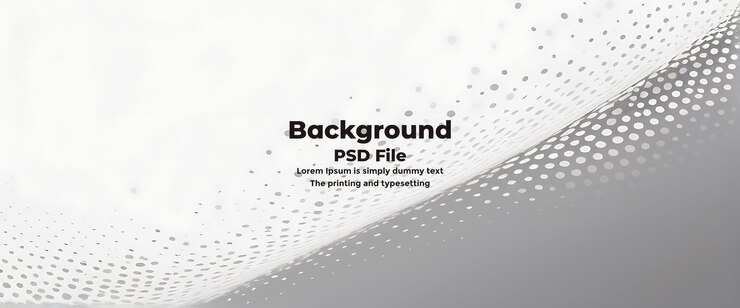 PSD psd medio tono fondo blanco gris puntos tecnología de textura de fondo blanco abstracto