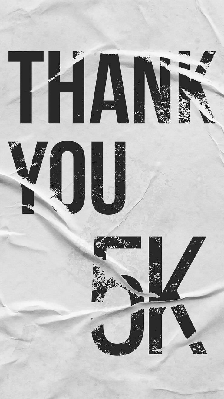 PSD psd merci 5k avec texture collée modèle d'histoire instagram