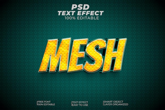 PSD Mesh 3D-Texteffektstil