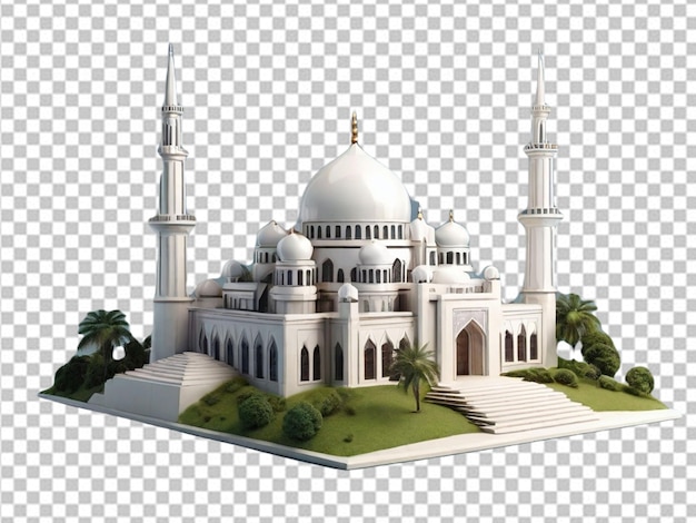 PSD psd de una mezquita de 3d