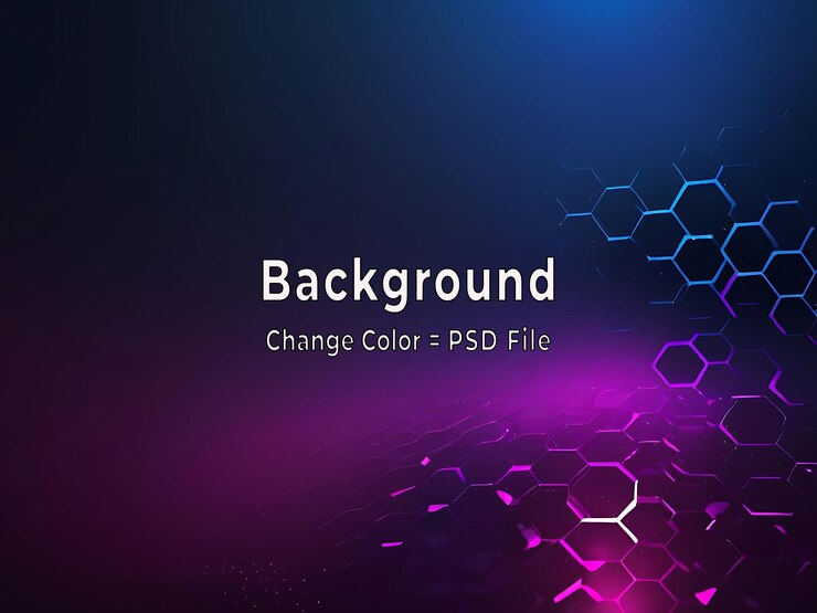 PSD psd mimimal modello esagonale astratto luminoso sfondo a forma geometrica blu chiaro e viola