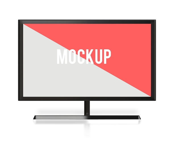 PSD minimalistisches Desktop-Computer-Mockup