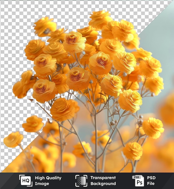 Psd mit durchsichtigem tansy-blumen png-clipart