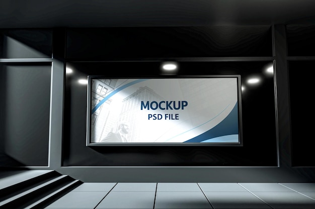 PSD-Mockup der Anzeigetafel