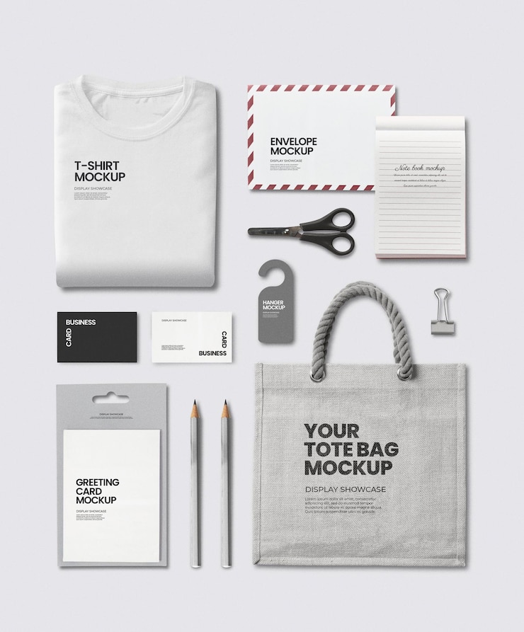 PSD psd mockup di identità aziendale impostato per l'impresa aziendale
