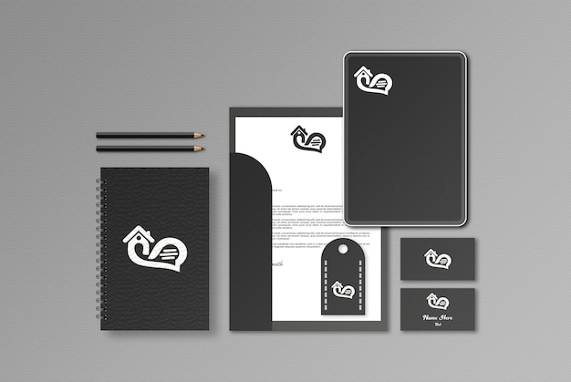PSD-Mockup für das Premium-Schreibzeug