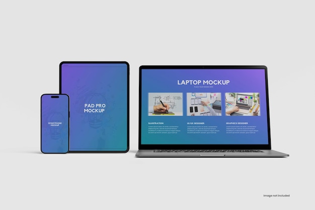 PSD-Mockup für mehrere Geräte