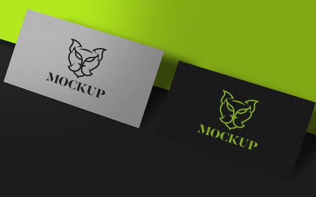 PSD-Mockup für Visitenkarten