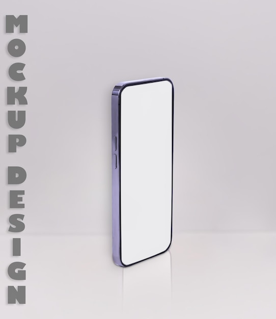 PSD Mockup-Telefon mit Bodenreflexion