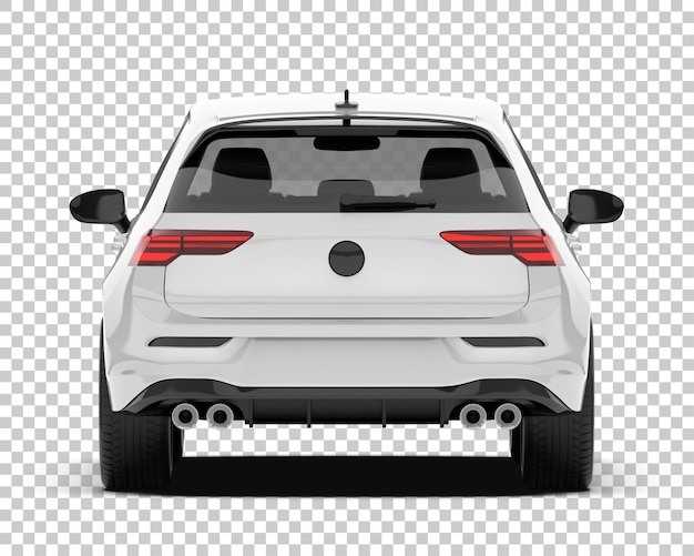 psd modern car mock up isolated on transparent background 3d rendering illustration