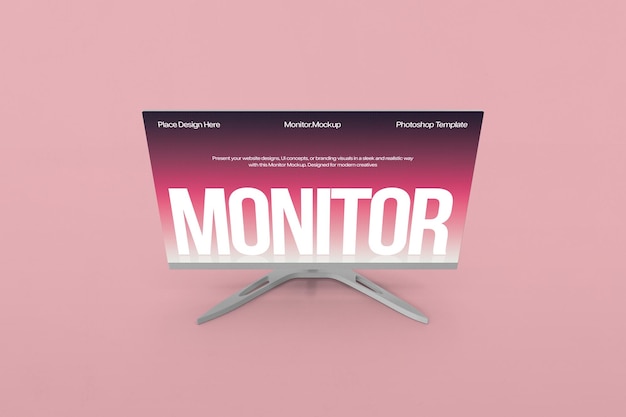 Psd Modern Monitor Mockup for Product Presentation