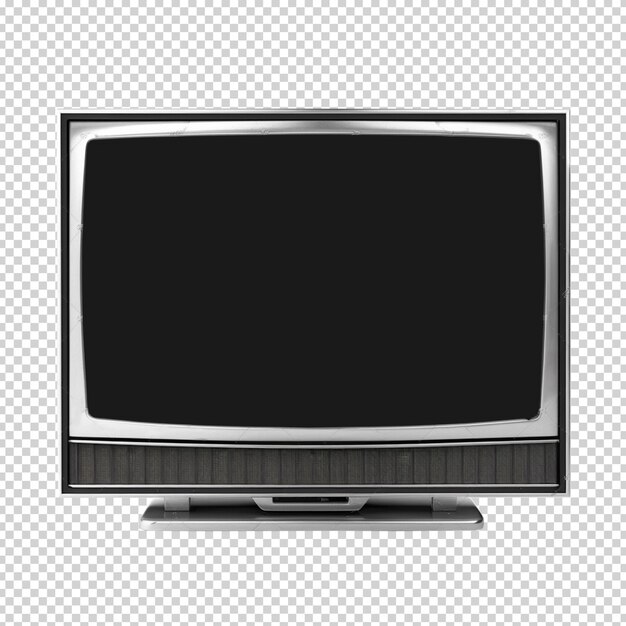 Psd monitor de computador de tv moderno isolado em fundo transparente ilustração de renderização 3d