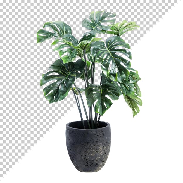 Psd monstera deliciosa png isolado em fundo transparente