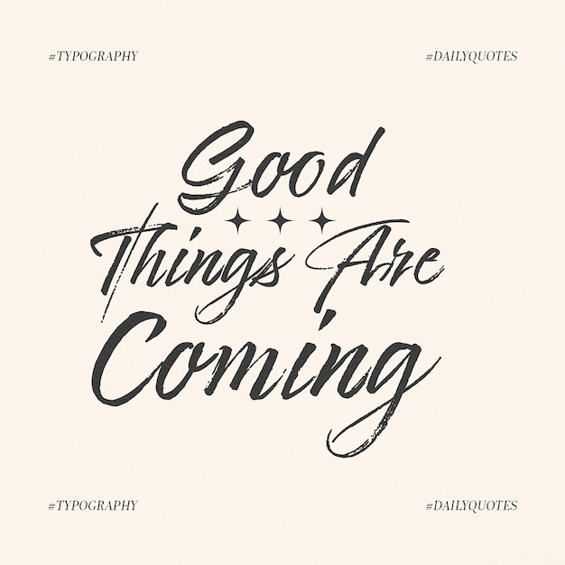 PSD Motivação diária qoutes em fundo creme modelo de postagem do Instagram