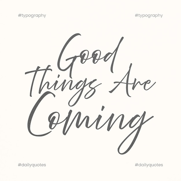 PSD Motivational Quotes Design de tipografia para mídias sociais e modelo de postagem do Instagram