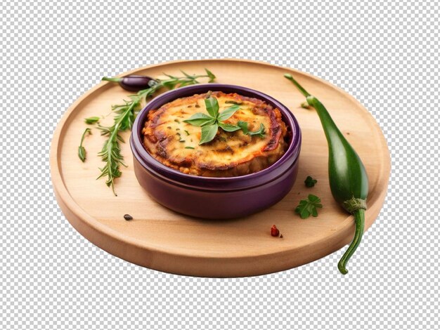 PSD psd moussaka png sur un fond transparent