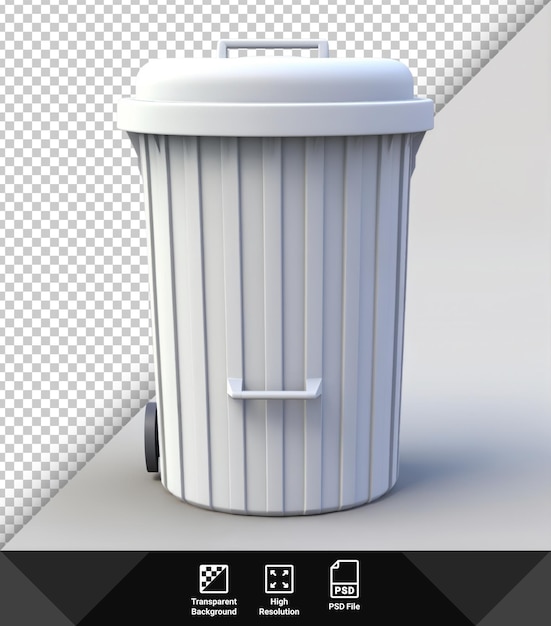 PSD psd-mülleimer auf transparentem hintergrund