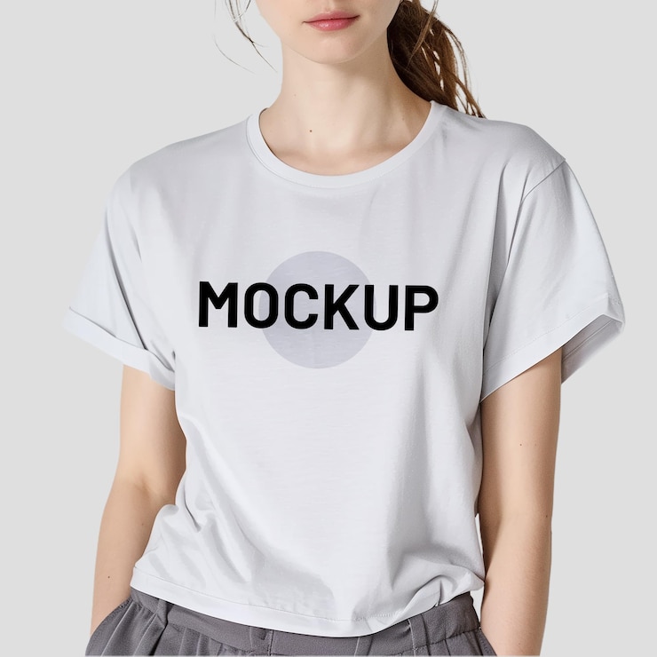 PSD una mujer con una camisa blanca