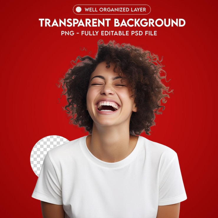 PSD psd mulher feliz sorridente png transparente