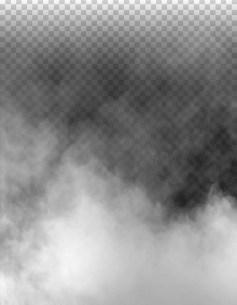 PSD Nebel oder Rauch isoliert durchsichtiger Hintergrund Weiße Trübung Nebel Smog Staubdampf PNG