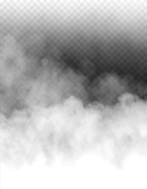 PSD Nebel oder Rauch isoliert durchsichtiger Hintergrund Weiße Trübung Nebel Smog Staubdampf PNG