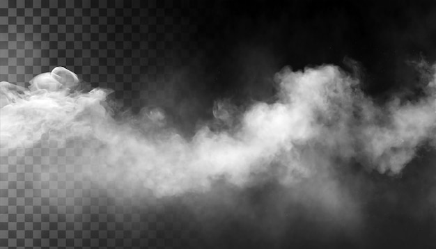 PSD Nebel oder Rauch isoliert durchsichtiger Hintergrund Weiße Wolkenheit Nebel oder Smog PNG
